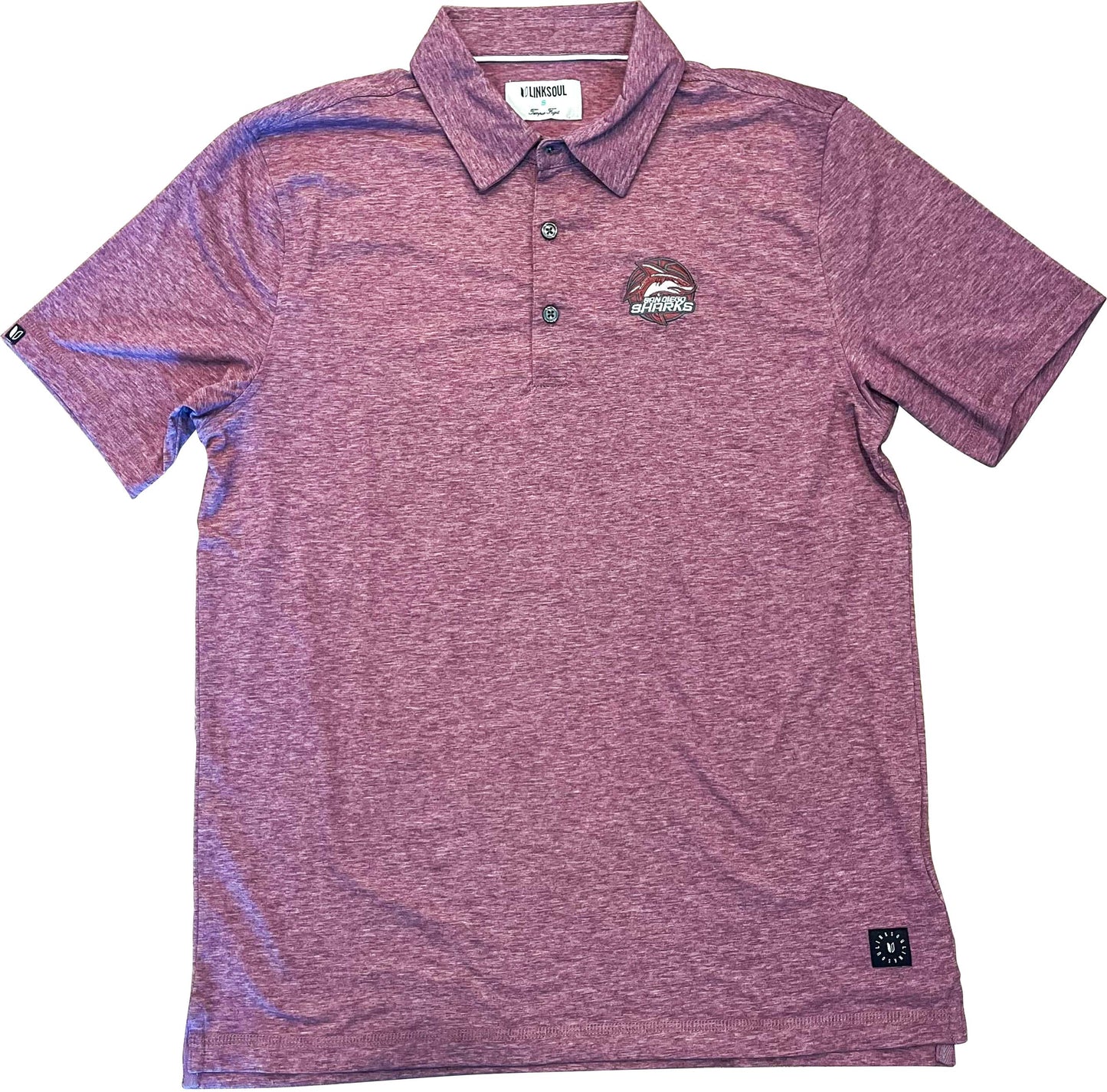 San Diego Sharks Basketball Polo Red