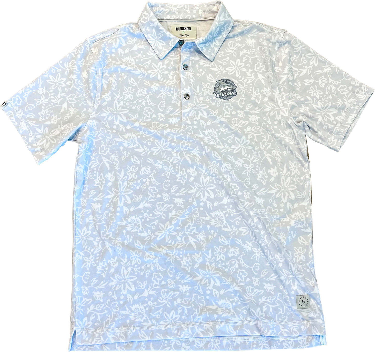 San Diego Sharks Basketball polo white