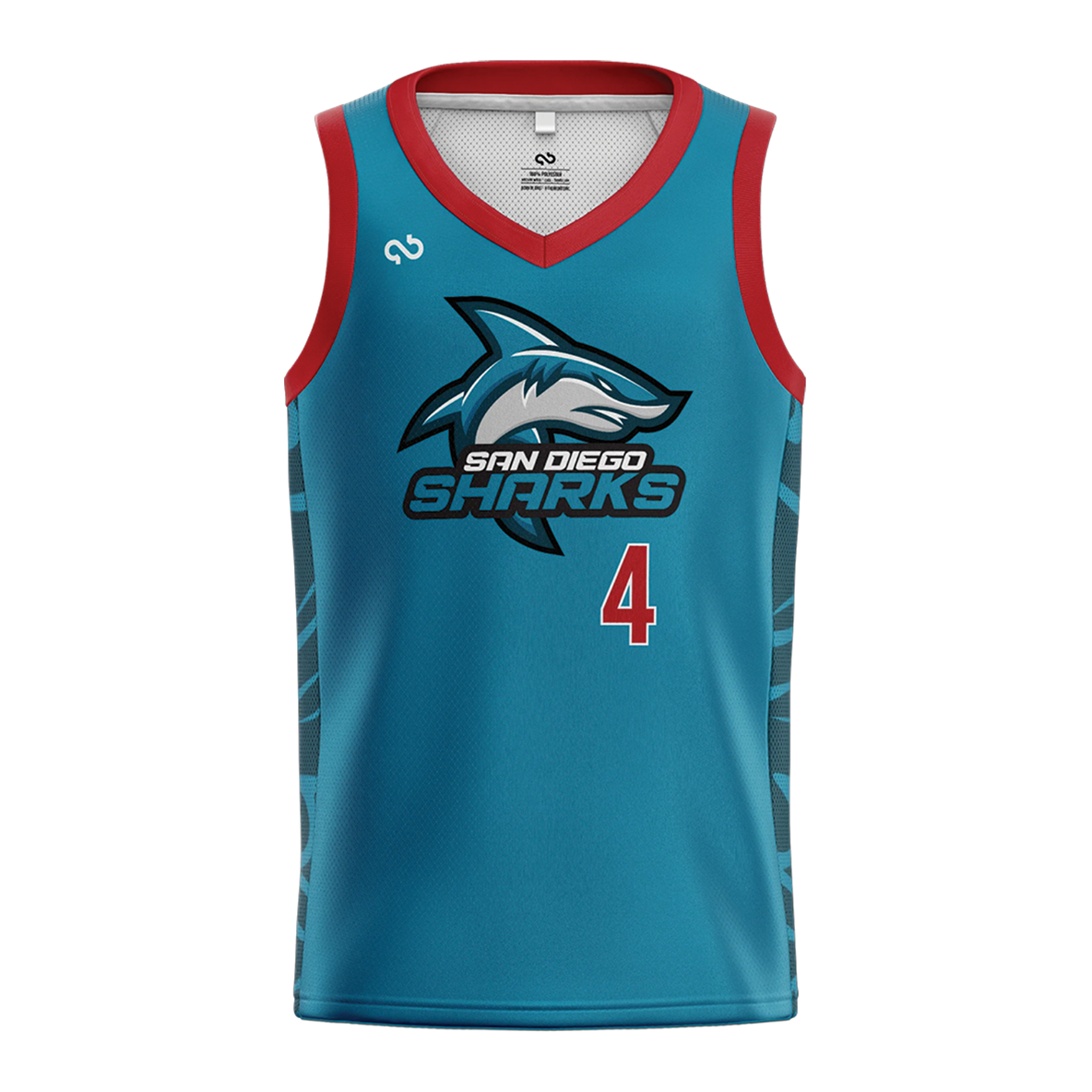 SAN DIEGO SHARKS AUTHENTIC HOME JERSEY