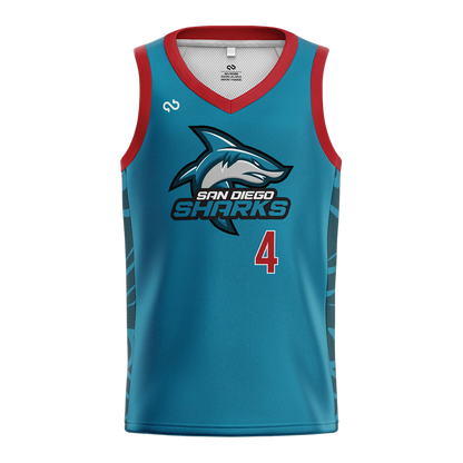 SAN DIEGO SHARKS AUTHENTIC HOME JERSEY