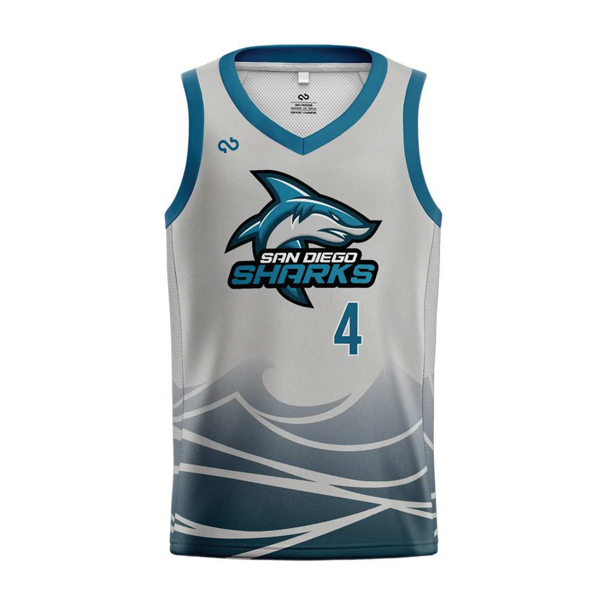 YOUTH SAN DIEGO SHARKS AUTHENTIC ALTERNATE JERSEY