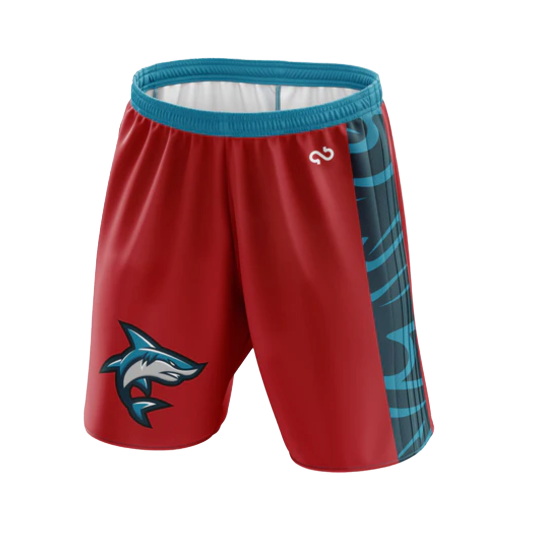 SAN DIEGO SHARKS AUTHENTIC GAME "BLOOD IN THE WATER" SHORTS
